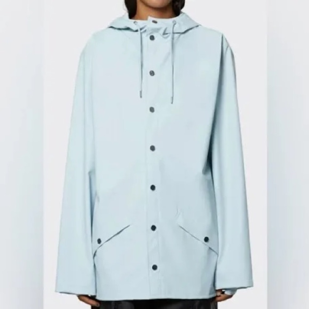 Rains Waterproof Snap Front Raincoat - Worn once